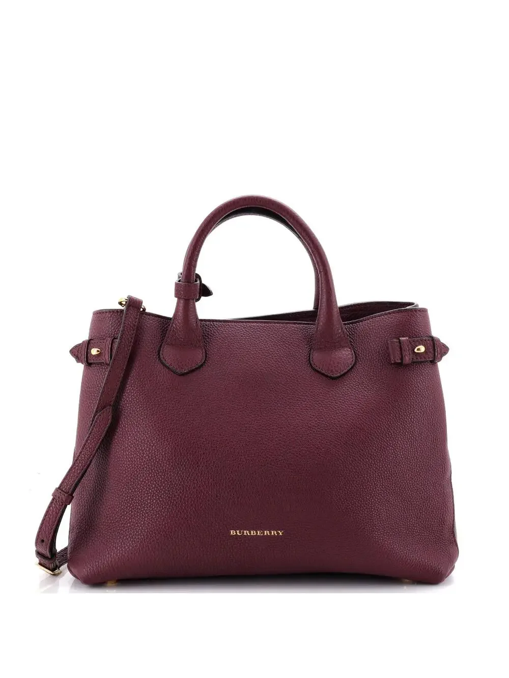 Burberry Banner Tote Leather And House #331106B87B